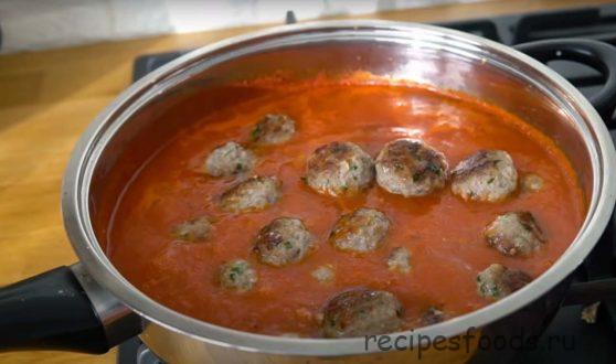 Итальянские фрикадели в томатном соусе