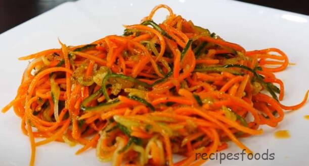 Морковка с огурцами по-корейски