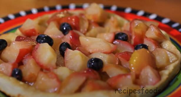 Пирог перевертыш с яблоками