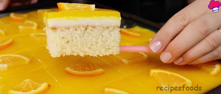 ванильно-апельсиновый пирог